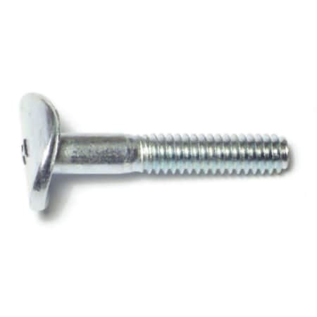 1/4-20 X 1-1/2 In Flat Machine Screw, Zinc Plated Steel, 8 PK